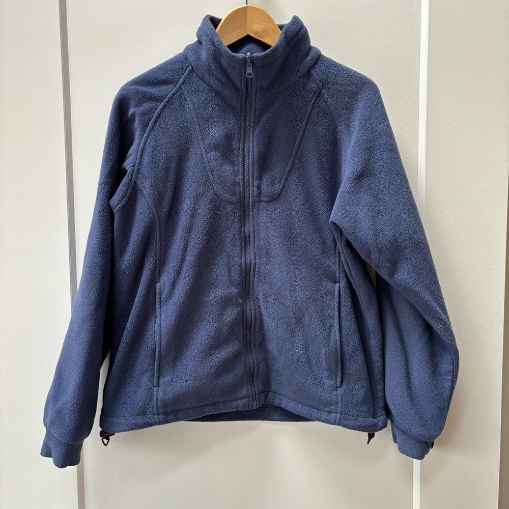 Columbia blue fleece w pockets zip front woman size M‎